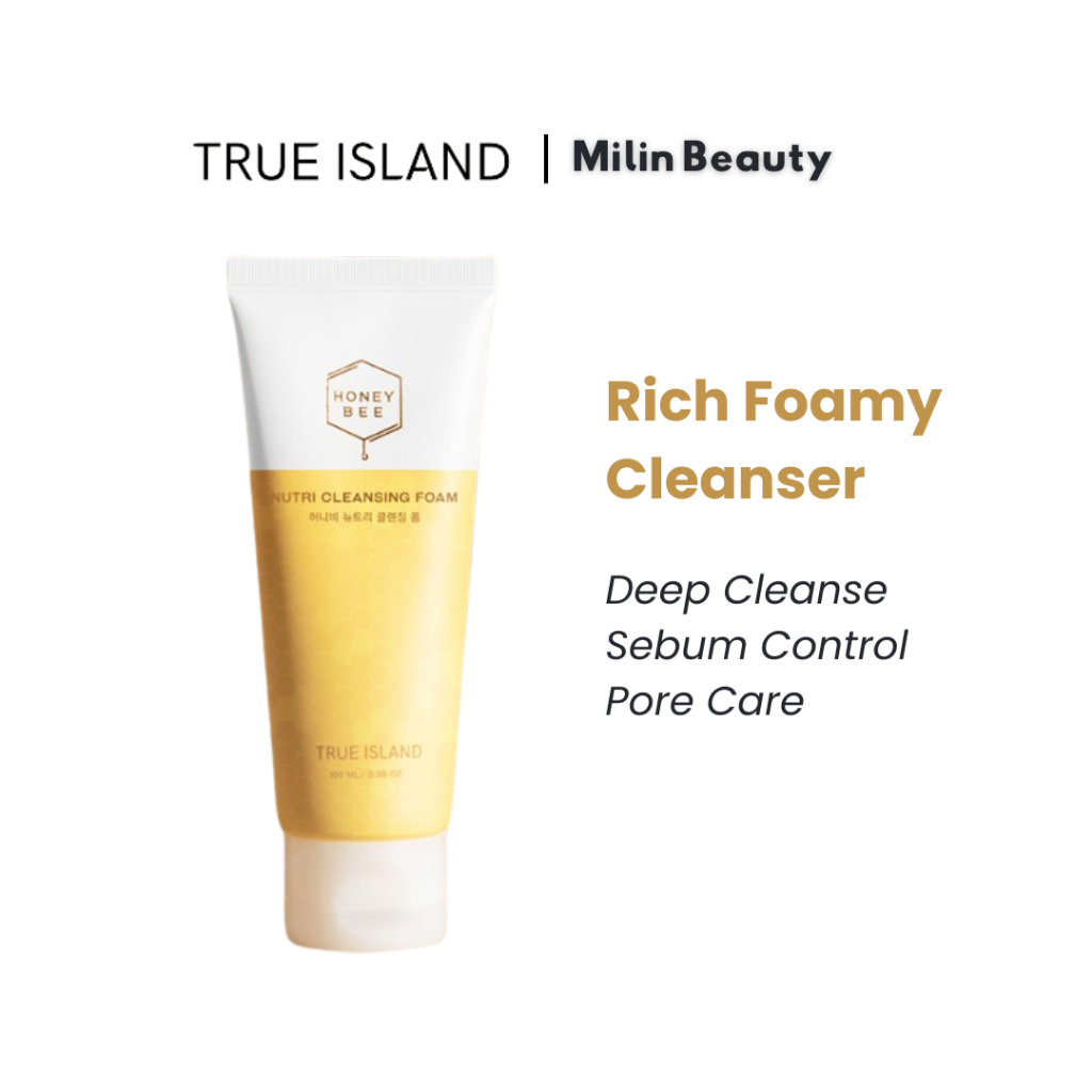 True Island Honey Bee Nutri Cleansing Foam 100m | Shopee Malaysia