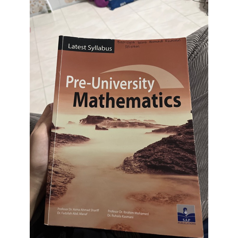 Pre-University MATHEMATICS (USED) | Shopee Malaysia