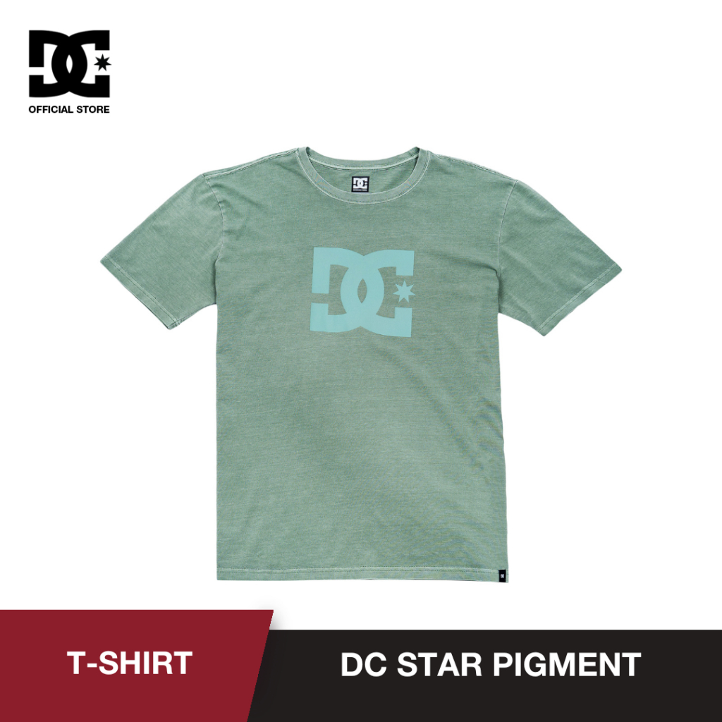 DC Shoes Herren T-Shirt Star Pigment Dye – Regular Fit, Aus Recyceltem Baumwoll-Jersey
