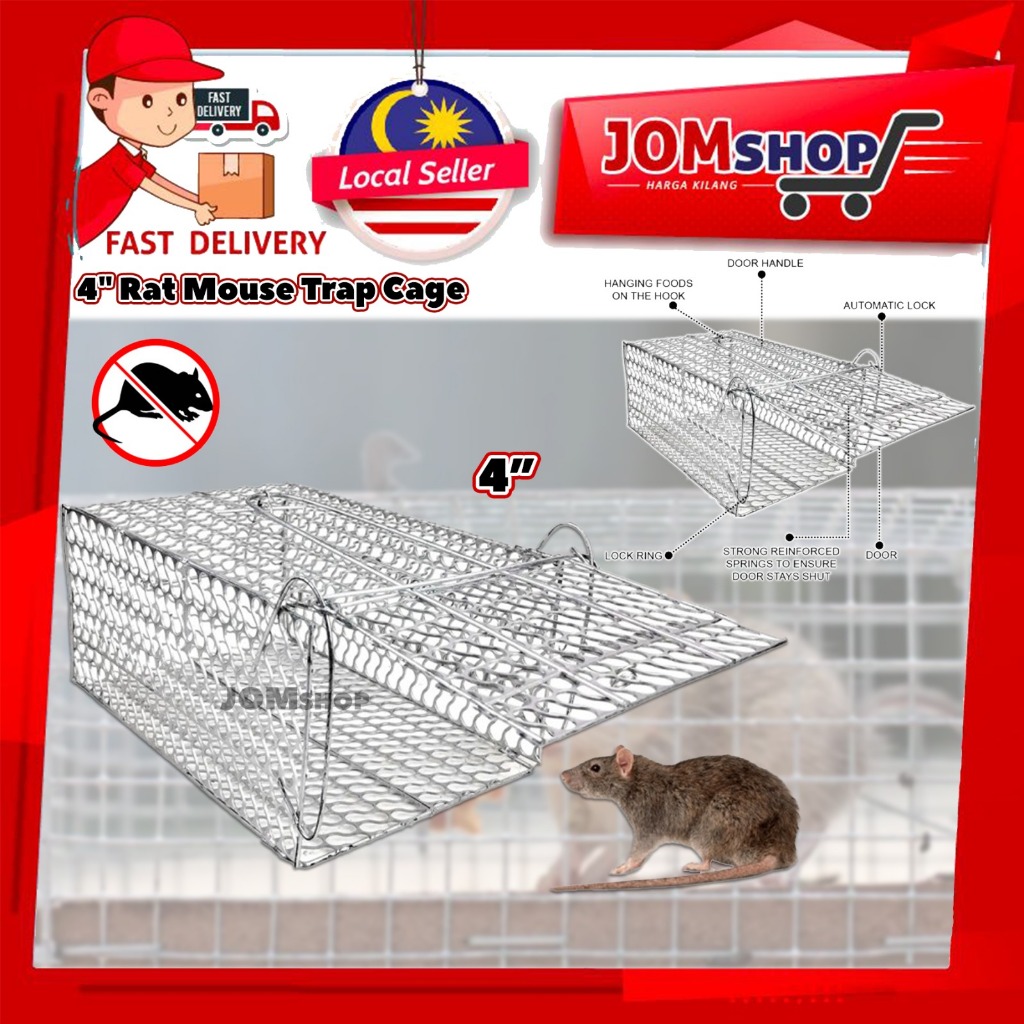 🔥READY STOCK🔥5INCH (13CM) Rat Mouse Trap Cage Steel Cage / Besar ...