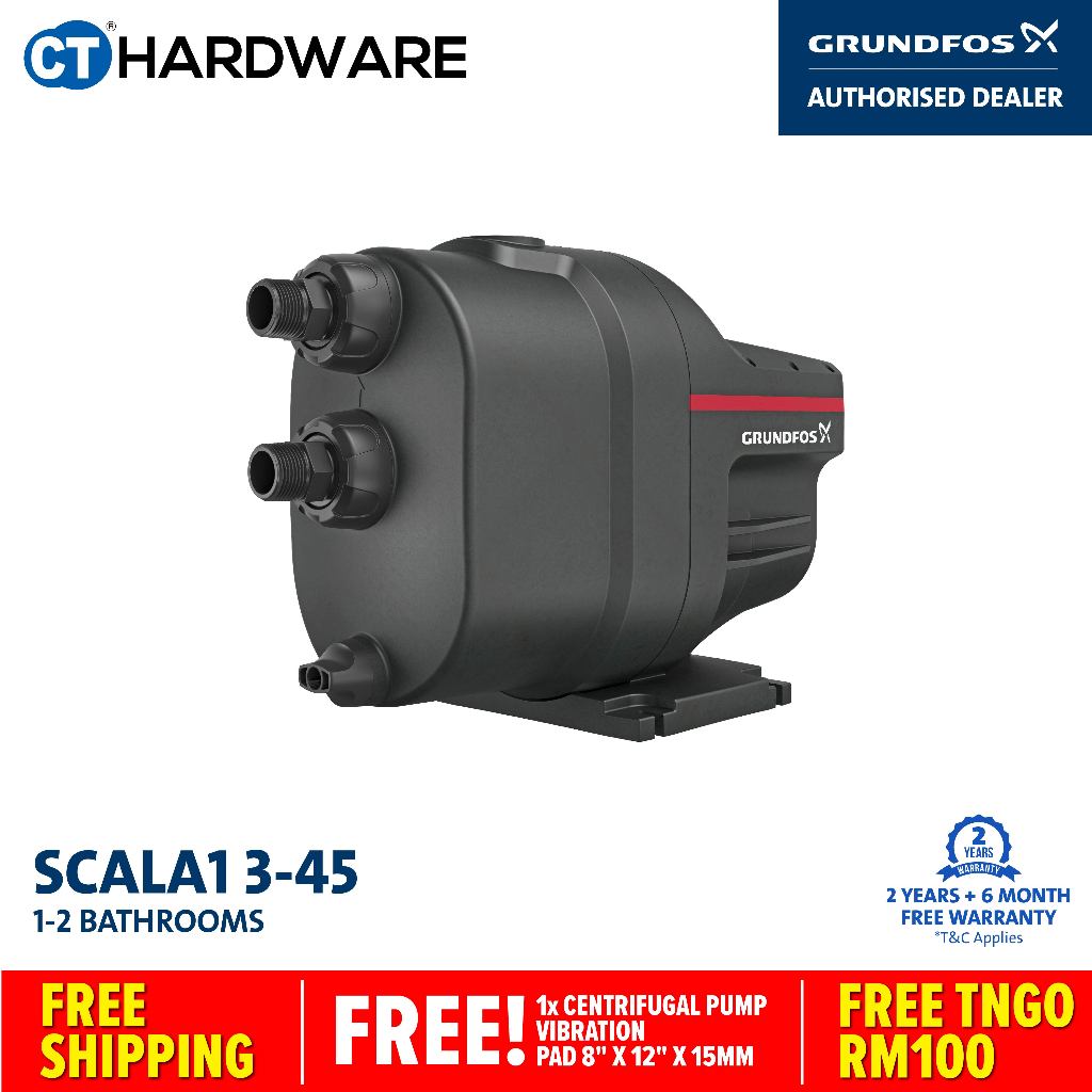 Grundfos SCALA1 3-45 Home Water Pressure Booster Pump | Shopee Malaysia