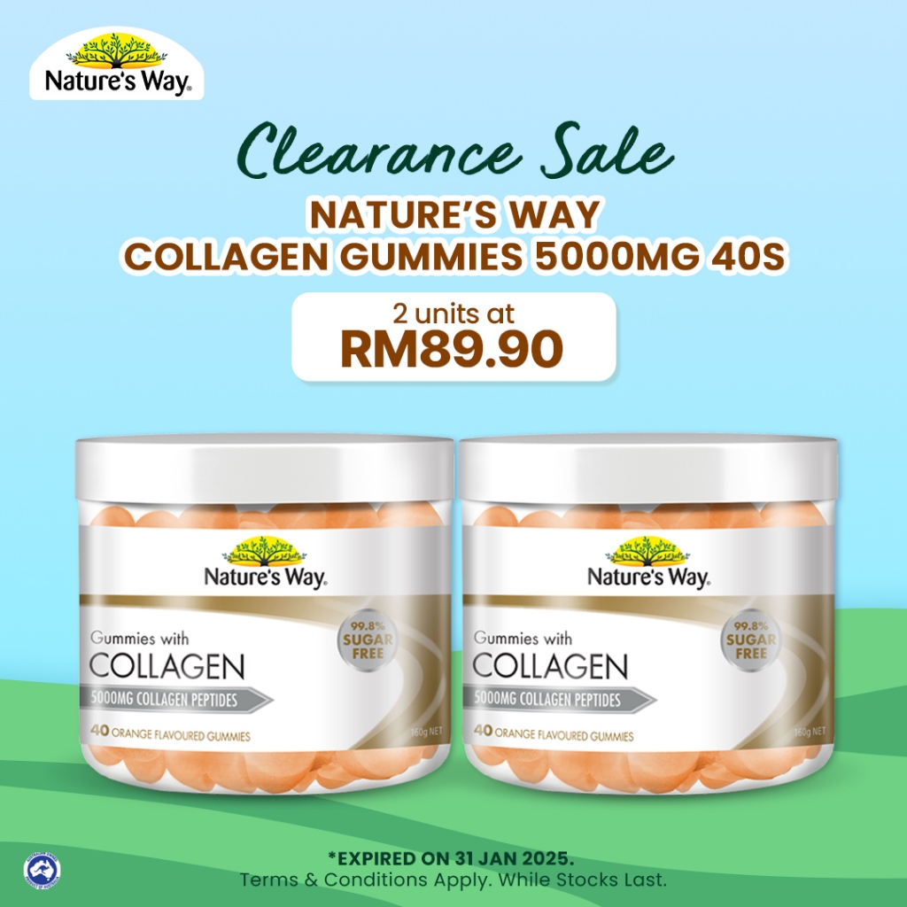 Nature's Way Collagen Gummies 5000mg (40's x 2) [Exp Jan 2025] Shopee Malaysia