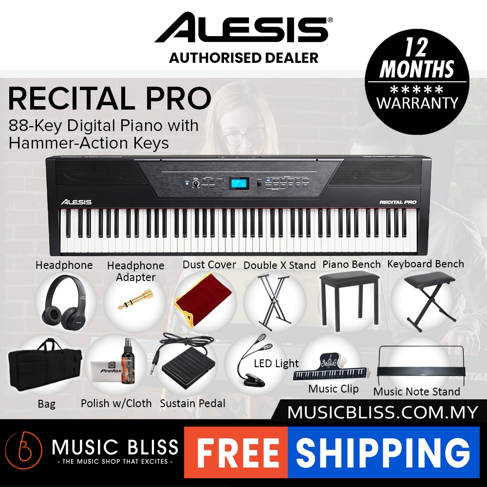 Alesis Recital Pro 88-key Hammer Action Digital Piano | Shopee Malaysia
