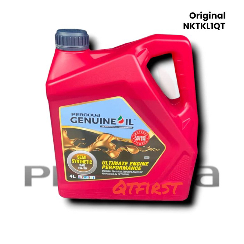 ENGINE OIL 5W30 4LITRE ORIGINAL NEW FOR PERODUA ATIVA 1.0L TURBO ...