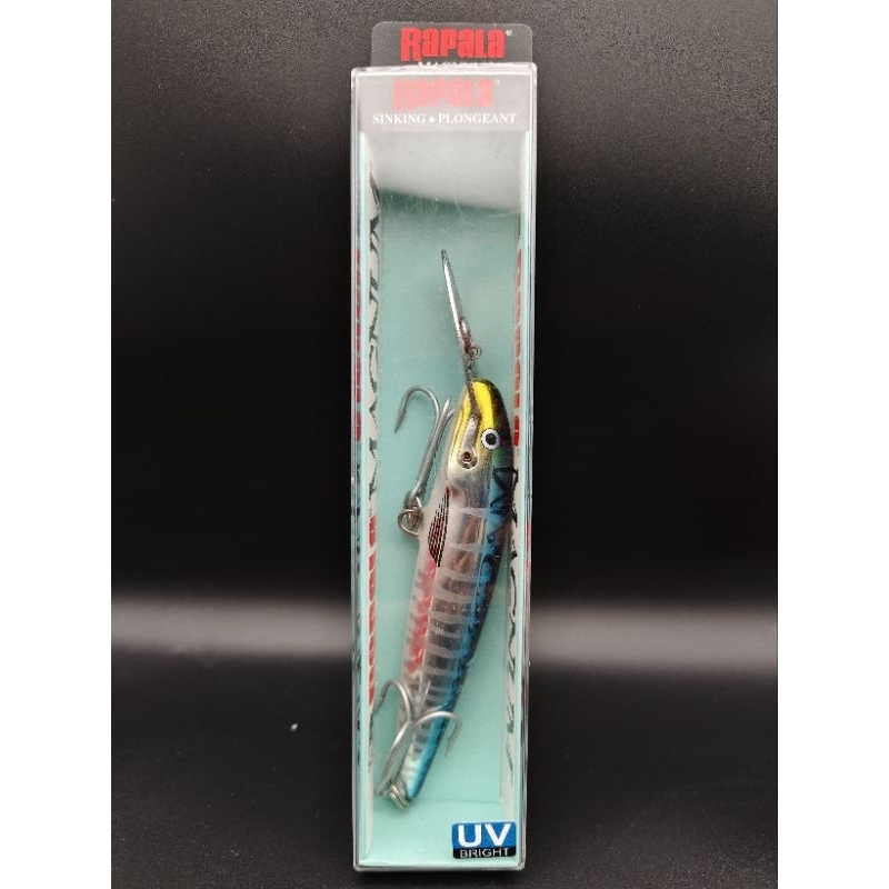Leurre De Pêche Rapala Sinking Magnum CD-14 Vintage - Tête Rouge, En Bois, Fabriqué En Finlande Leurre Bois Rétro