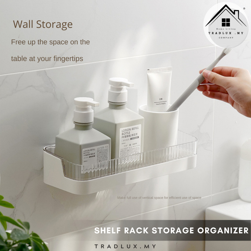 Tradlux Rack Luxury Bathroom Shelf Make Bathroom Shelf Makeup Shampoo ...
