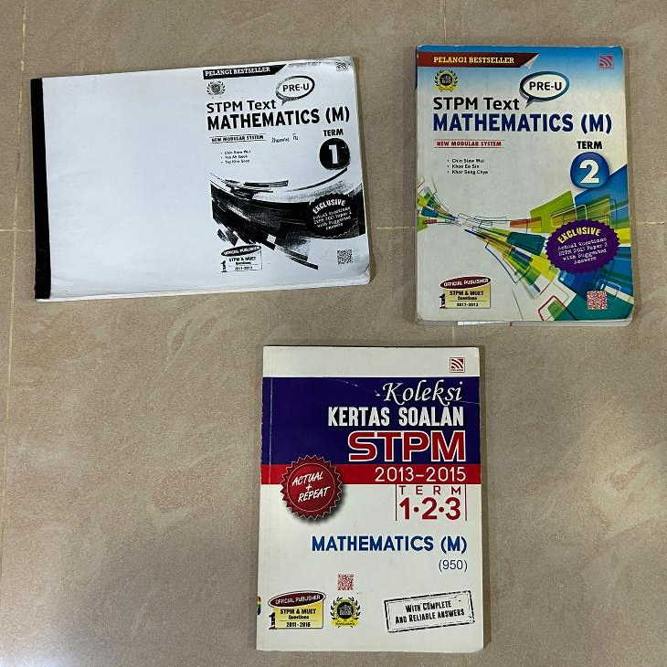 STPM Mathematics M Textbook & Past Year (Second Hand) | Shopee Malaysia