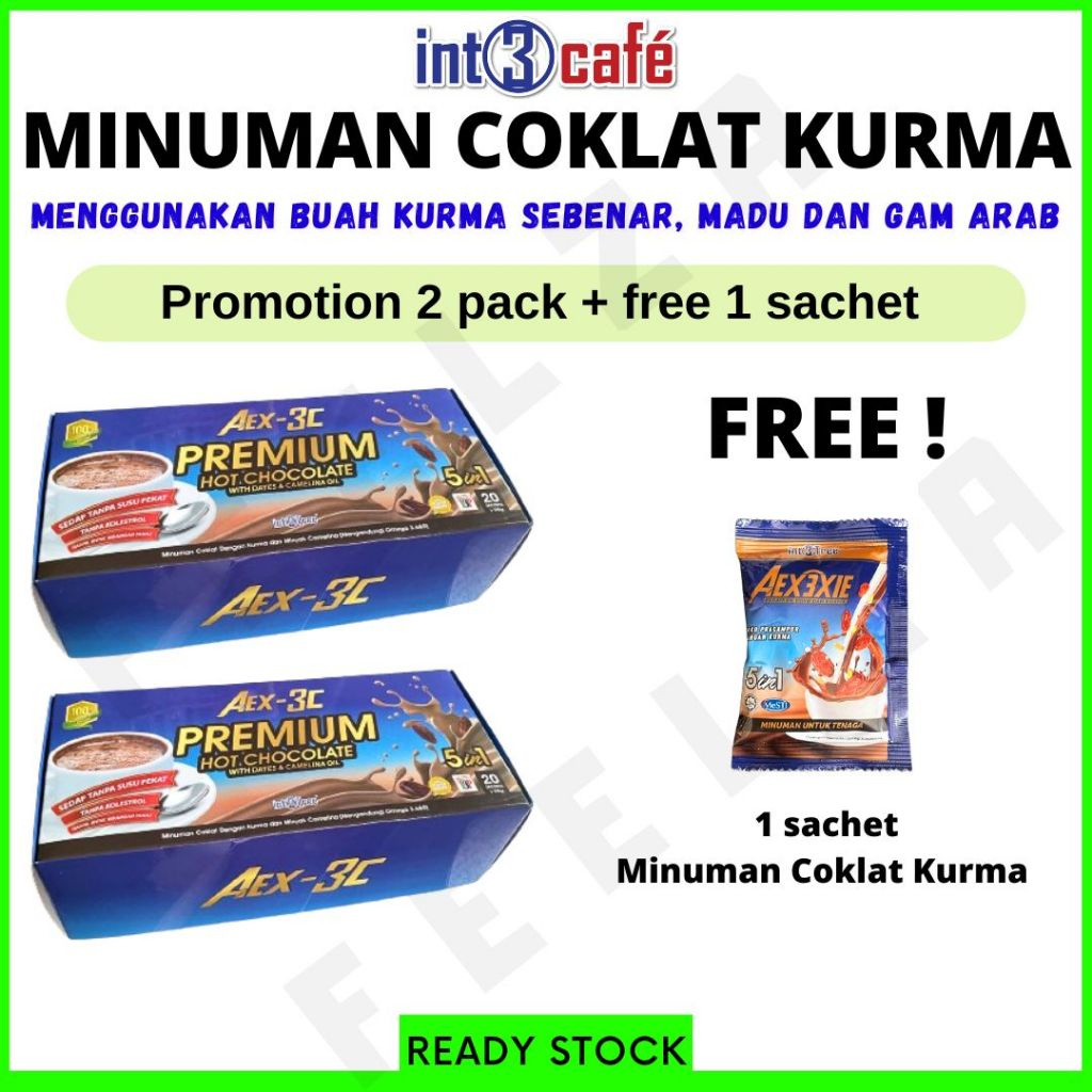 [2 PACK RM46 ONLY!] SPECILA PROMO MINUMAN COKLAT KURMA ARABIC GUM ...