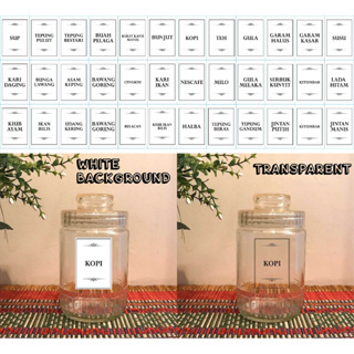 CFS627 36X pcs Modern Minimalist Label Stiker Dapur Kitchen Sticker ...