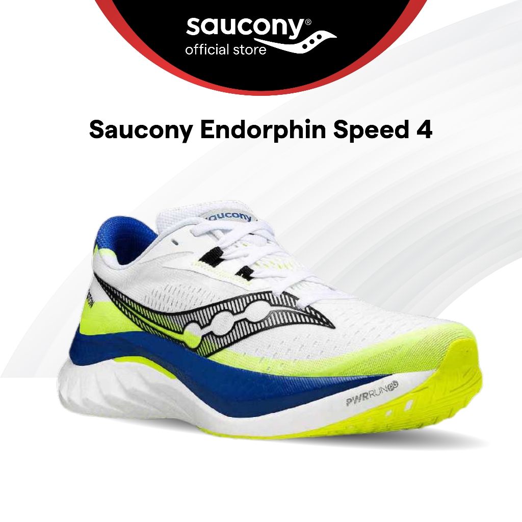 Saucony Endorphin Speed 4 Road Running Speed Shoe Men s White Blue Marathon Boston S20940 617 Shopee Malaysia