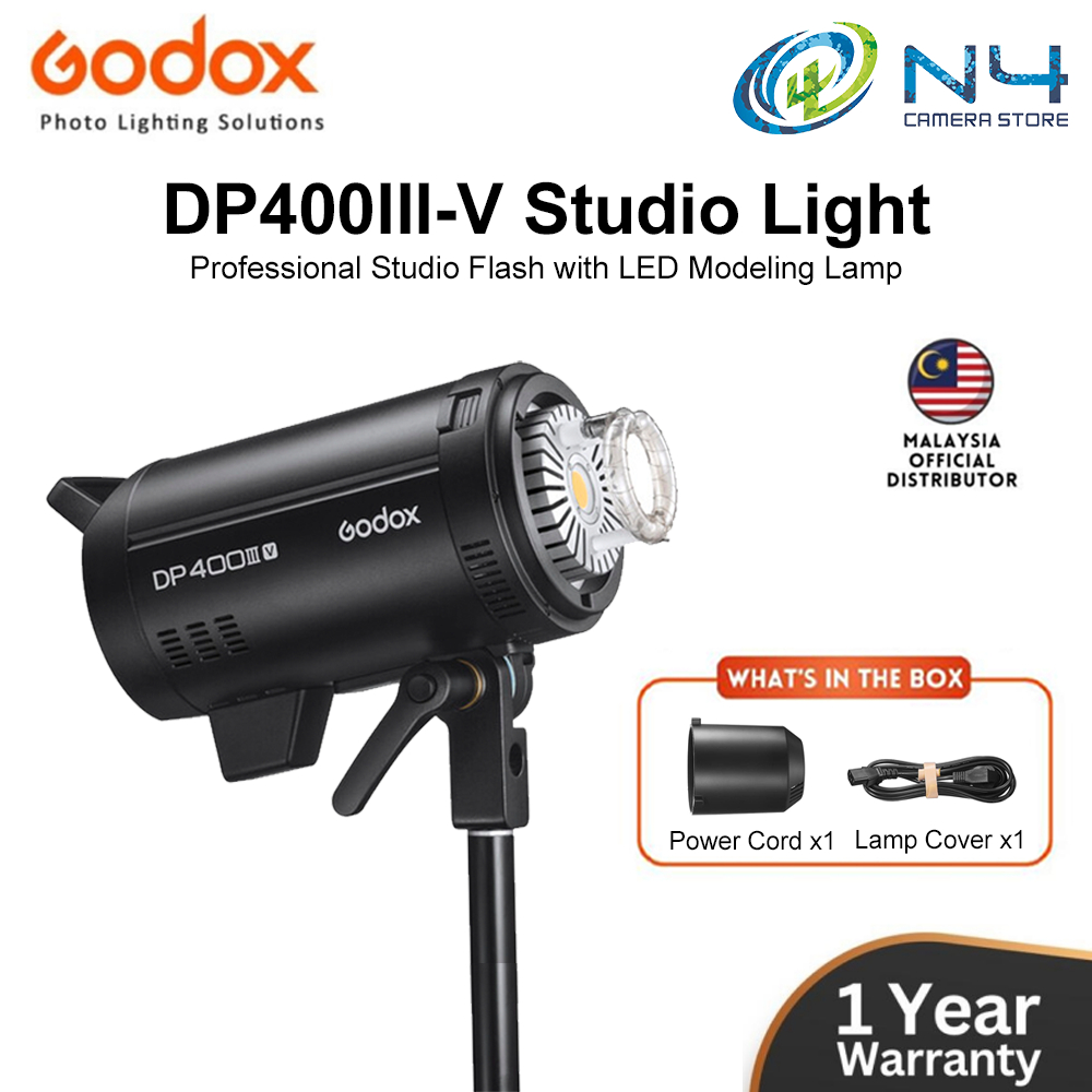 Godox DP400III-V Professional Studio Flash with LED Modeling Lamp with ...