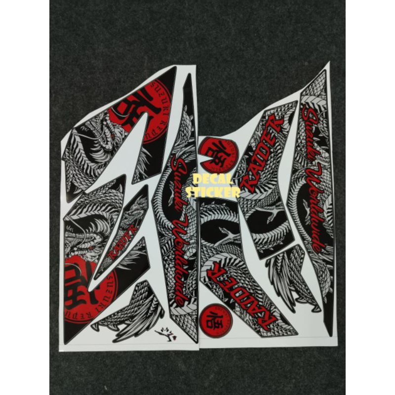 STICKER SUZUKI RAIDER 150 NAGA/CHOI/SUZUKI RAIDER CHOI NAGA RAINBOW ...