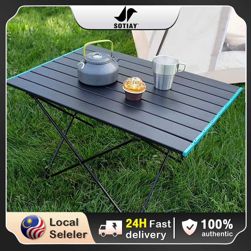 Camping Small Compact Foldable Camping Picnic BBQ Desk Tourist Tables ...