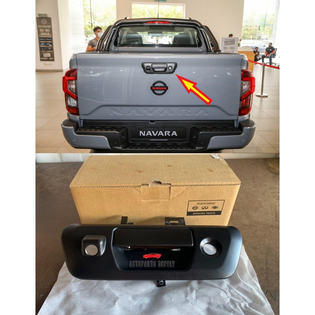 ORIGINAL NISSAN NAVARA D23T FACELIFT 2022 - 2024 TAIL GATE HANDLE REAR ...