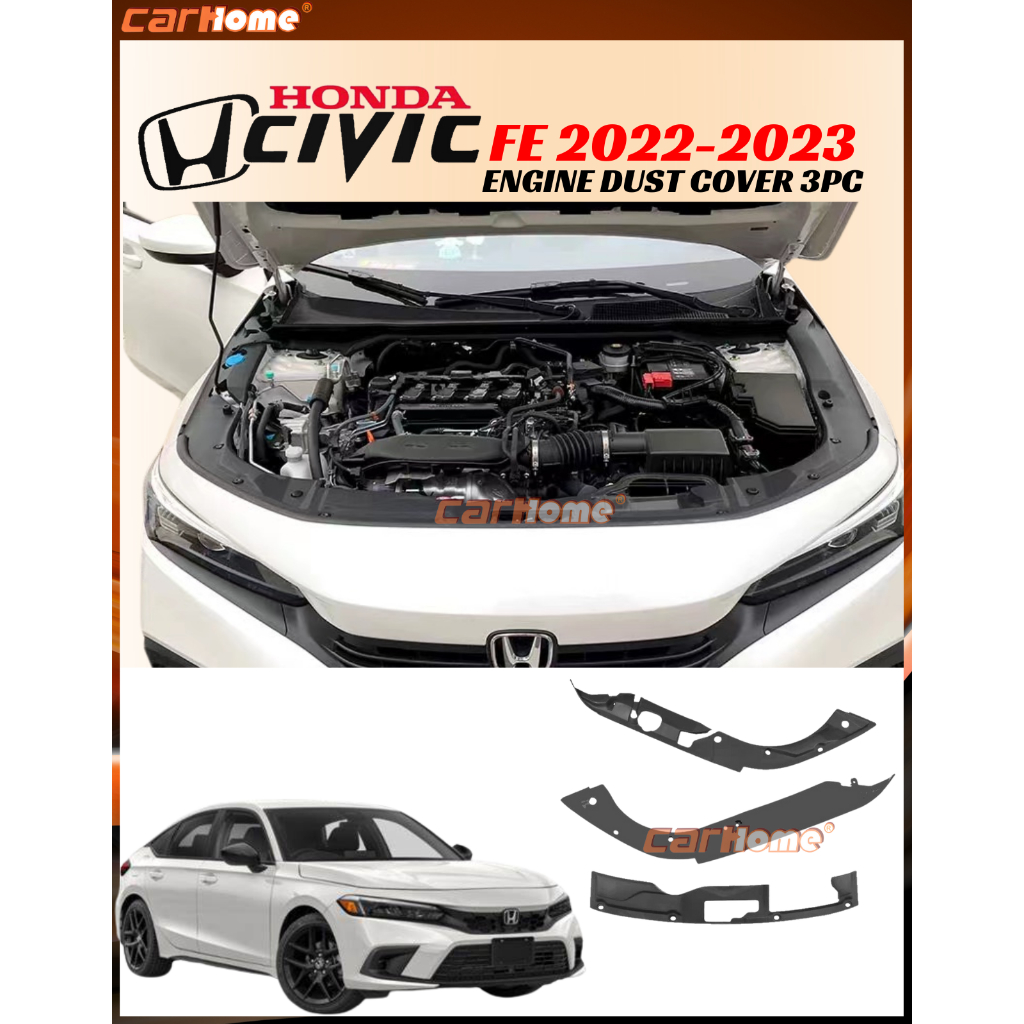 Honda Civic FE 2022 Engine Bay Cover/Dust Cover /Engine Cover Civic ...