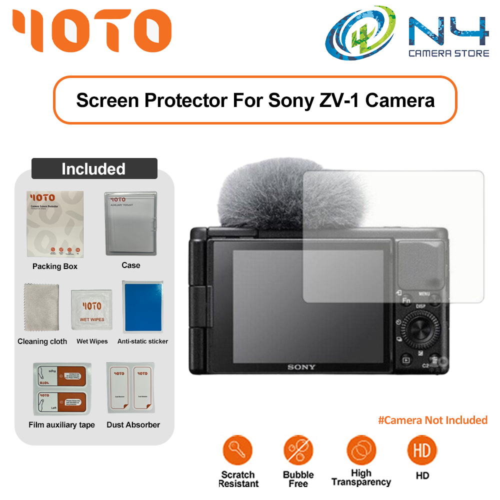 Sony ZV1 Tempered Glass / RX100 Tempered Glass Screen Protector for ...