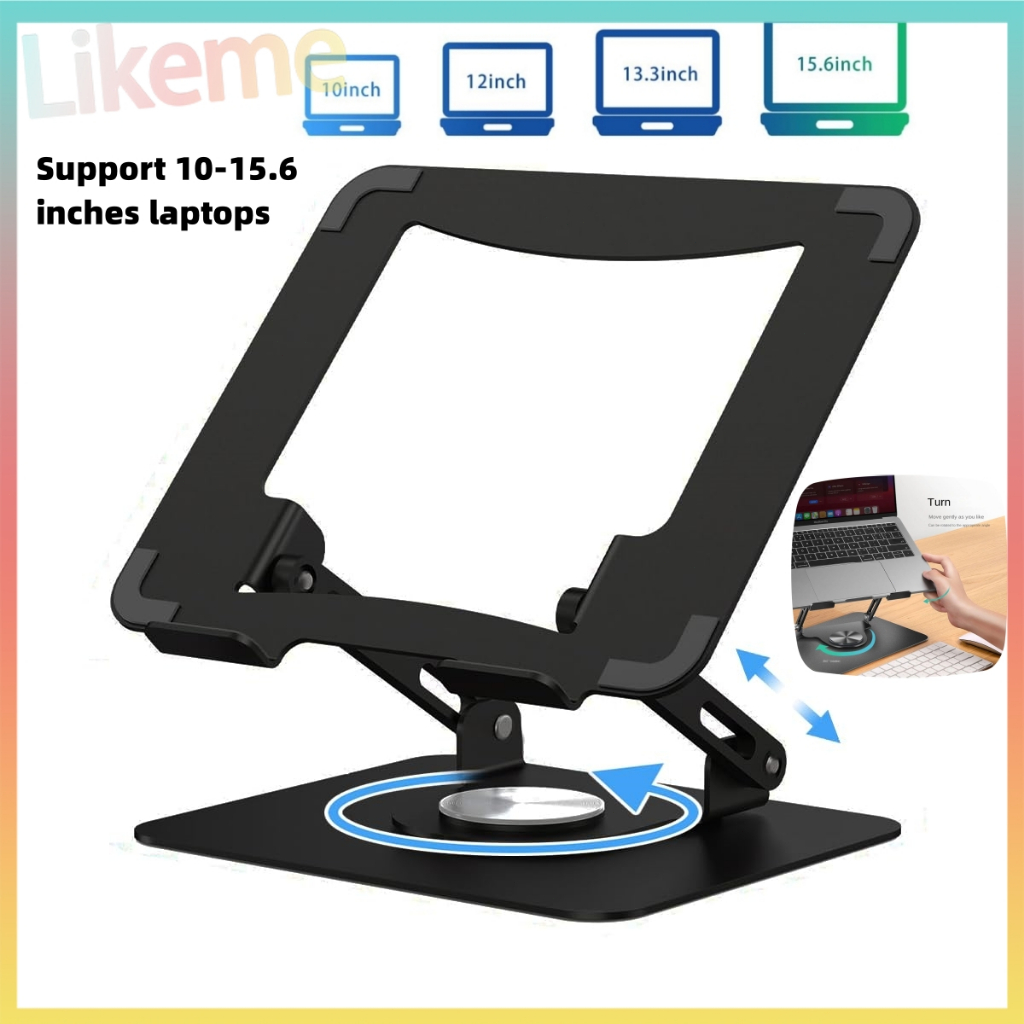 Laptop Stand 360° Rotating Ipad Stand Tablet Stand Steel Notebook Stand ...