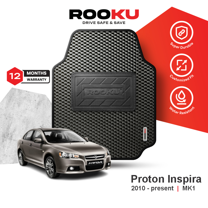 Rooku Car Mat Proton Inspira 2010-Kini MK1 | Shopee Malaysia