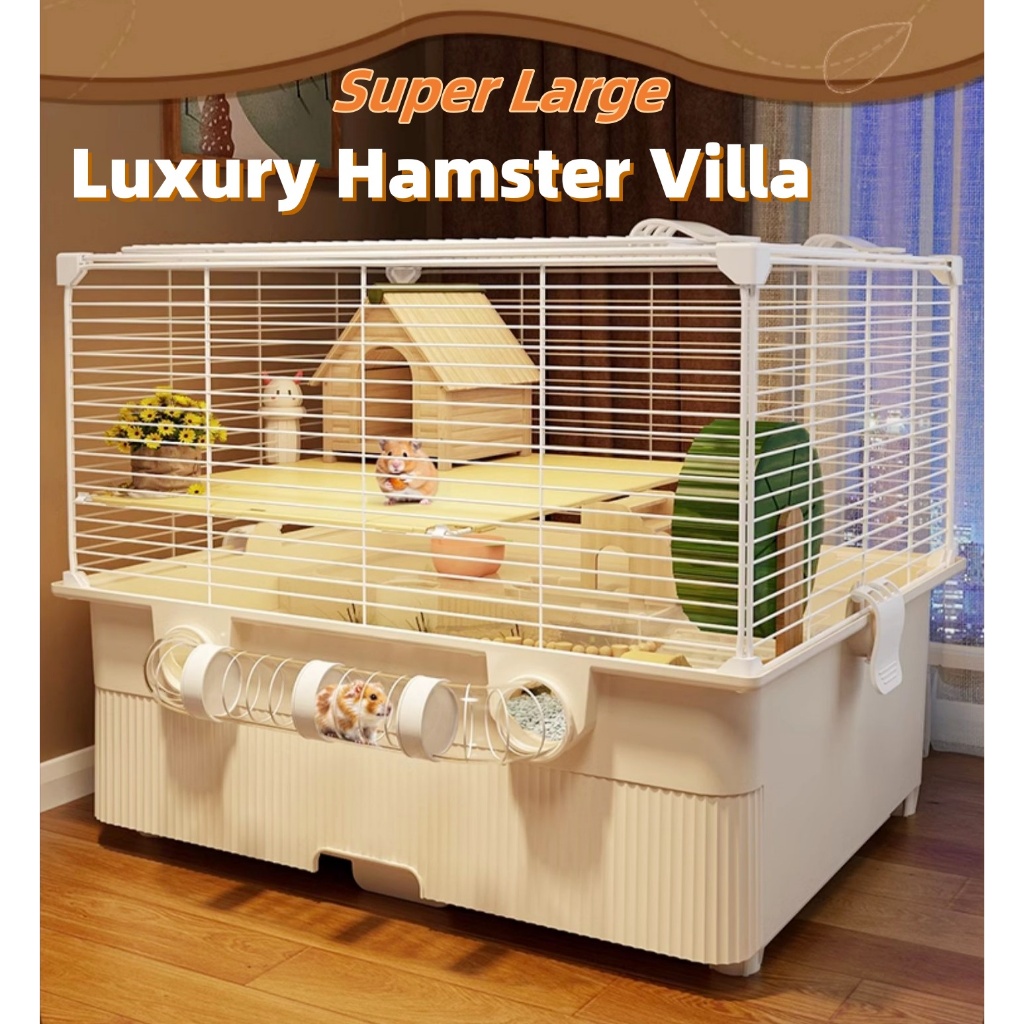 Bucatstate 57cm Transparent Large Space Hamster Cage Habitats Large ...
