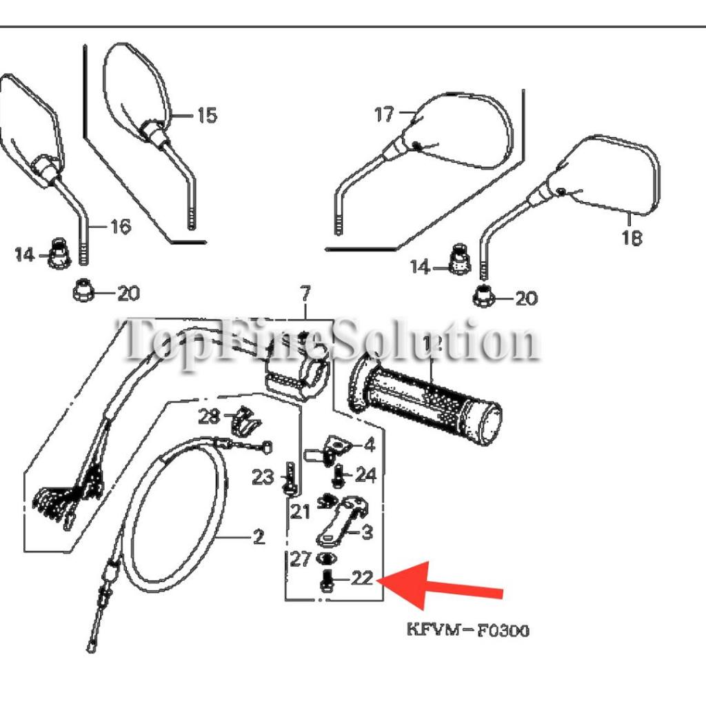 Honda EX5 Dream Screw Choke 93500050100G Shopee Malaysia