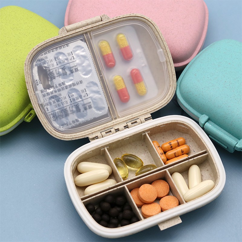 (8 grid)Portable Pill Cutter Blade Box Pill Slitter Medicine Storage ...