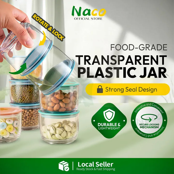 Food Container Kitchen Plastic Food Storage Box Stackable Airtight ...