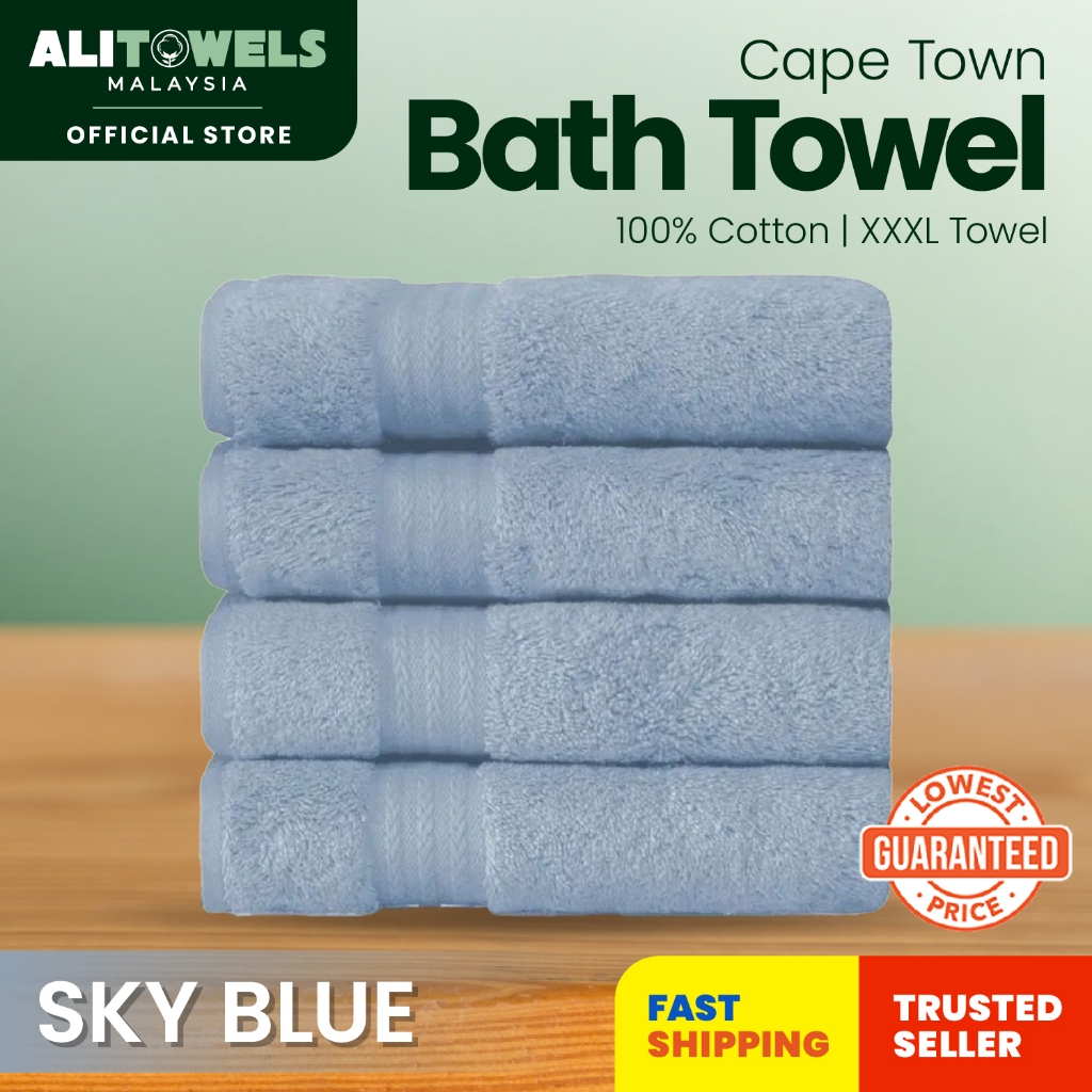 XXXL Towel MHP Cape Town Hotel Bath Towel 100 Cotton Tuala Mandi Dewasa Adult Size Besar 100x150CM Shopee Malaysia