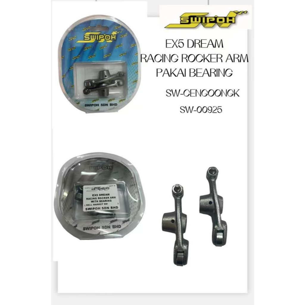 SWIPOH / KINGDRAG KING DRAG RACING ROCKER ARM WITH BEARING HEAD COVER ...