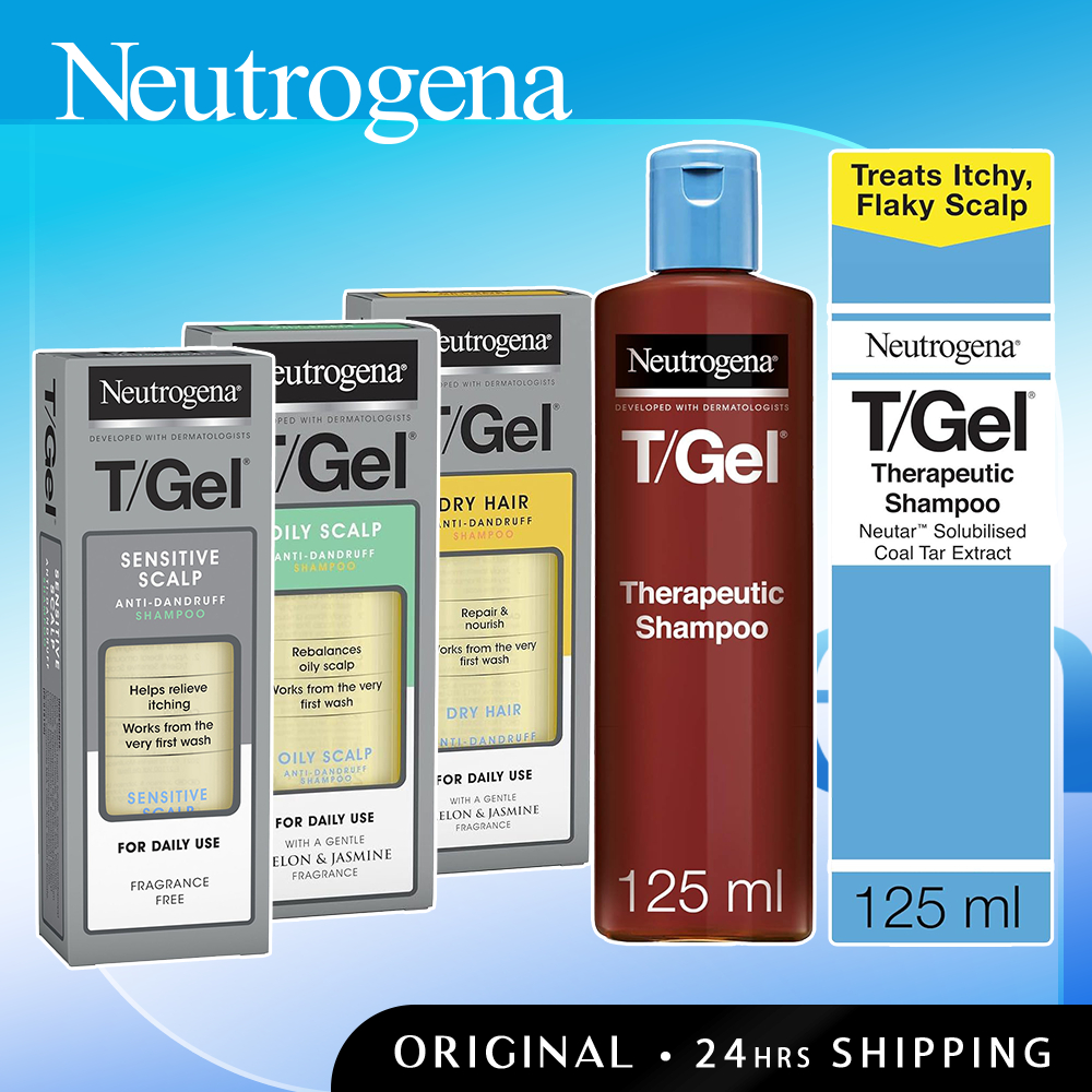 Neutrogena T/Gel Therapeutic Shampoo Original AntiDandruff AD Shampoo for Dry Hair Oily