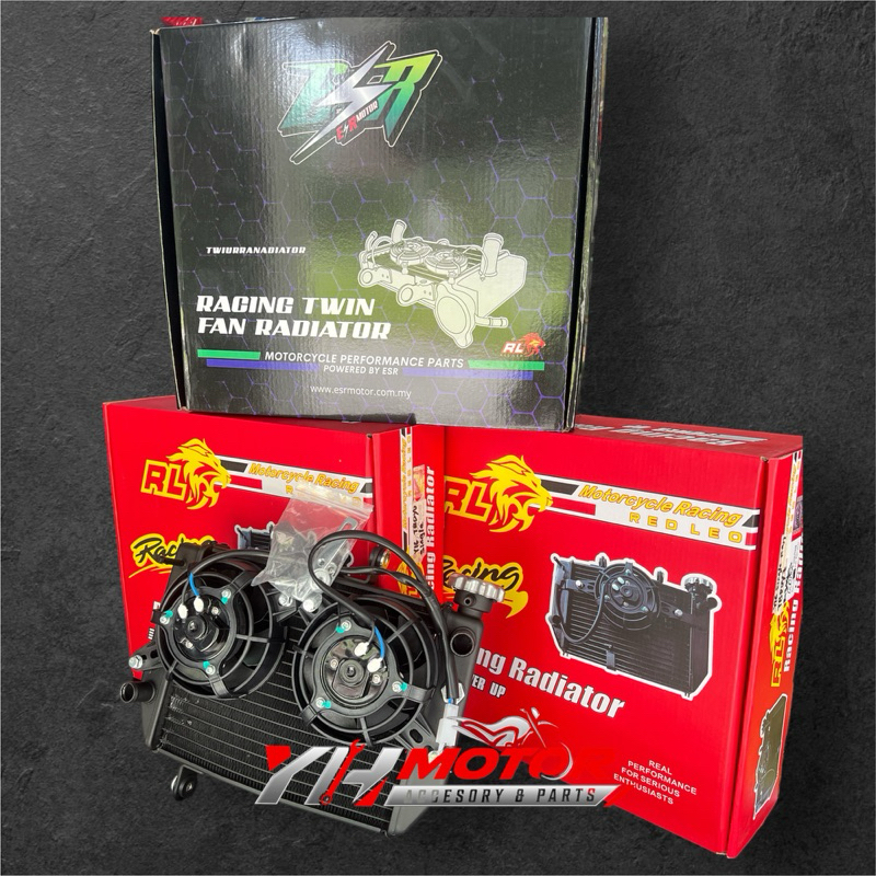REDLEO/ESR RADIATOR RACING TWIN FAN/Single Fan Y15/Lc135/RS150 | Shopee ...