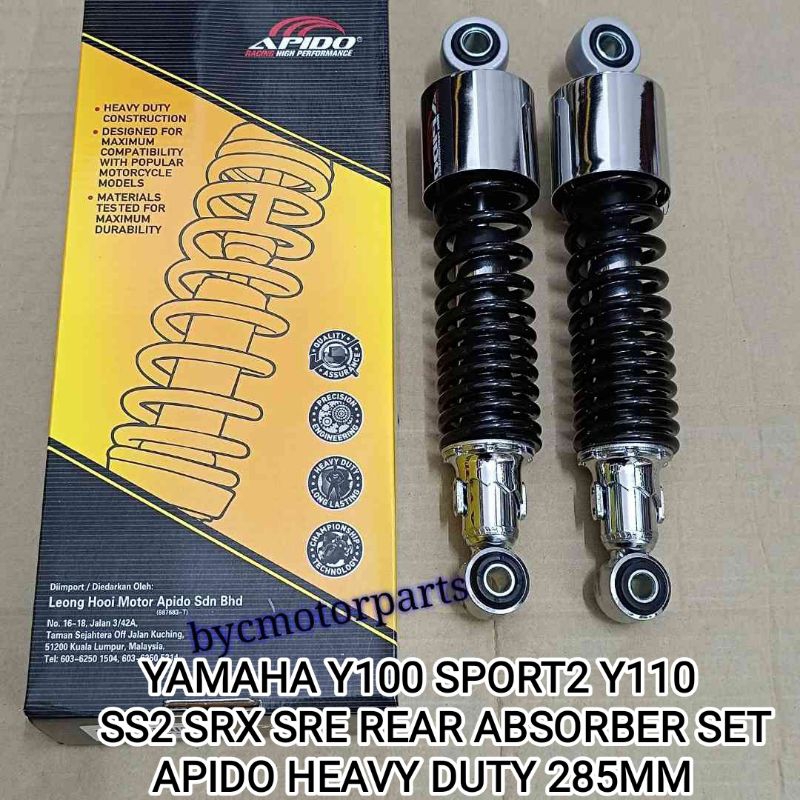 YAMAHA Y100 SPORT2 Y110 SS1 SS2 SRE SRX REAR ABSORBER SET APIDO HEAVY ...
