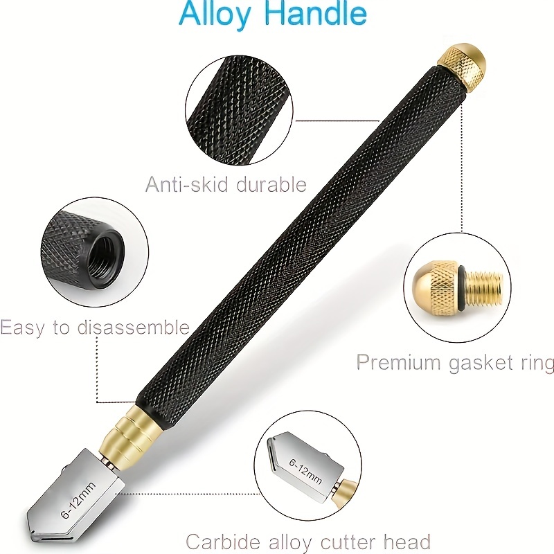 Glass Cutter Mirror Cutter Glass Oil Dropper Pemotong Cermin Pisau ...