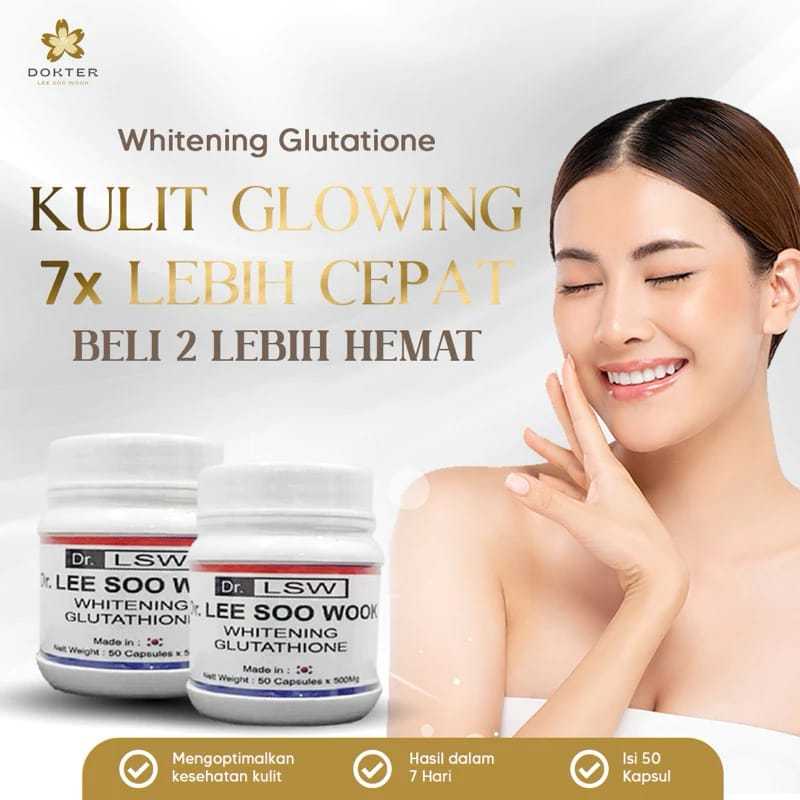 dr. lee soo wook whitening glutathione Dr Lsw (Dr. Lee Soo Wook) Whitening Glutathione Original 100% 📌 Khasiat  tulen boleh dibuktikan M Isi 50 kapsul📌 Trial isi 10 kapsul📌 ‼️‼️  Hati-hati dengan barang yang dijual murah dipasaran, sebab