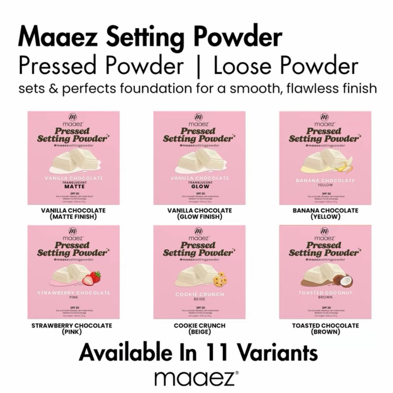 MAAEZ POWDER ALL Type Here |Maaez Loose Powder | HD SKIN MATTE POWDER ...