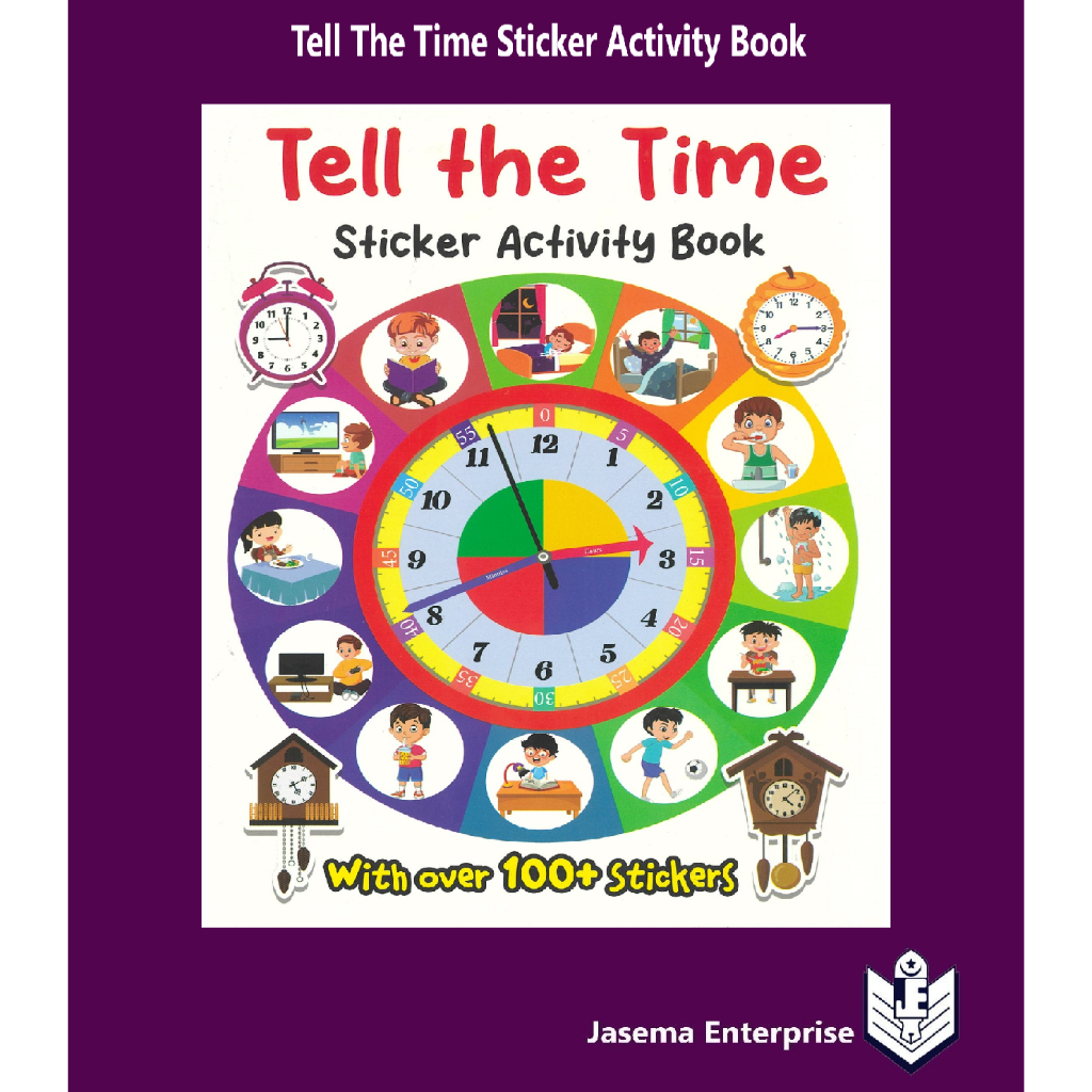 Tell The Time Sticker Activity Book | Shopee Malaysia
