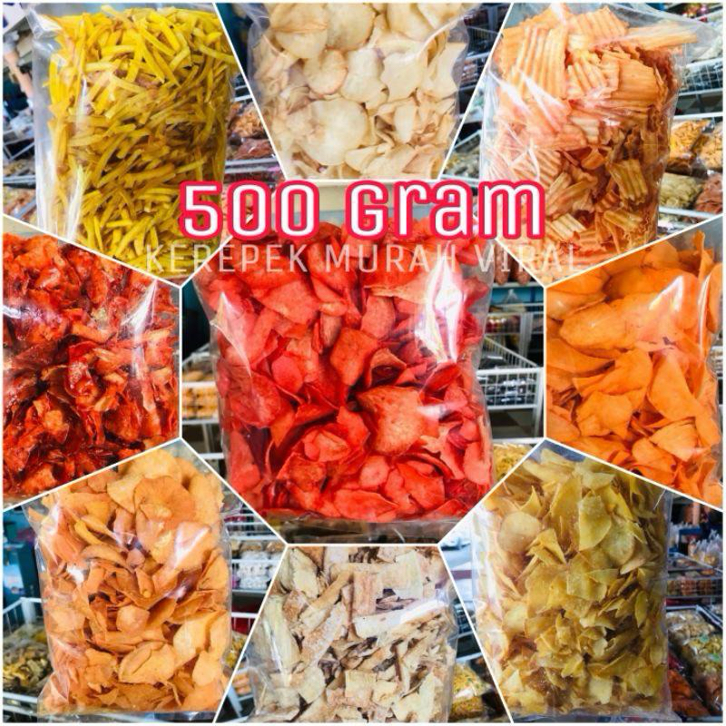 KEREPEK UBI PELBAGAI PERISA 🥔🍠🌶🧀 TAPIOCA CHIPS 500g POTATO CHIPS UBI ...