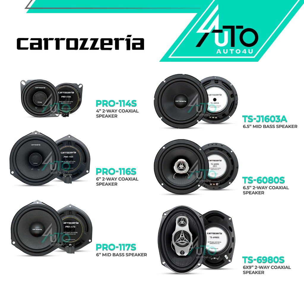 Carrozzeria Speaker Plug & Play Original Car Speaker PNP 2-Way