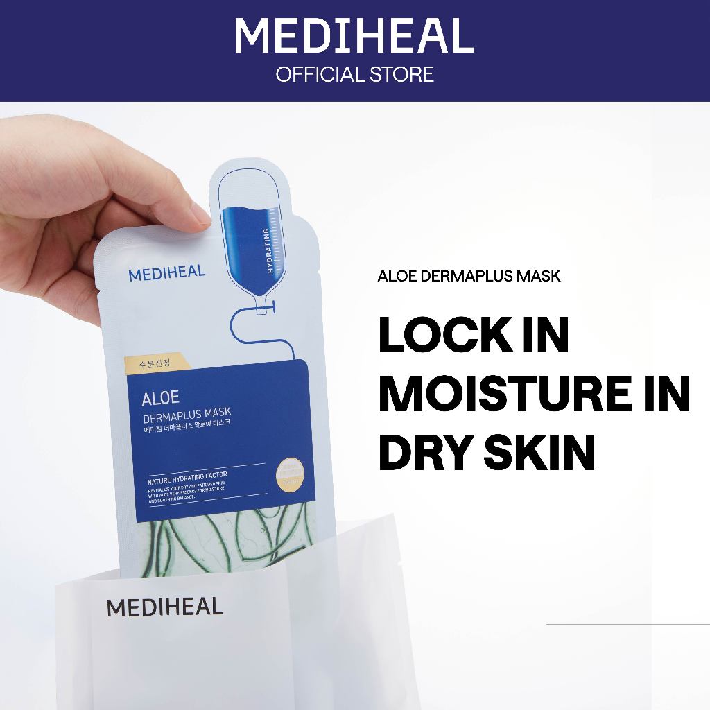 MEDIHEAL Dermaplus Aloe Mask (10's) | Shopee Malaysia