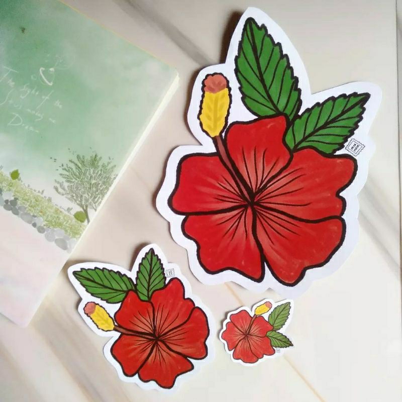 Sticker Edisi Malaysia - Bunga Raya illustrated by Miya Meya - Paper ...