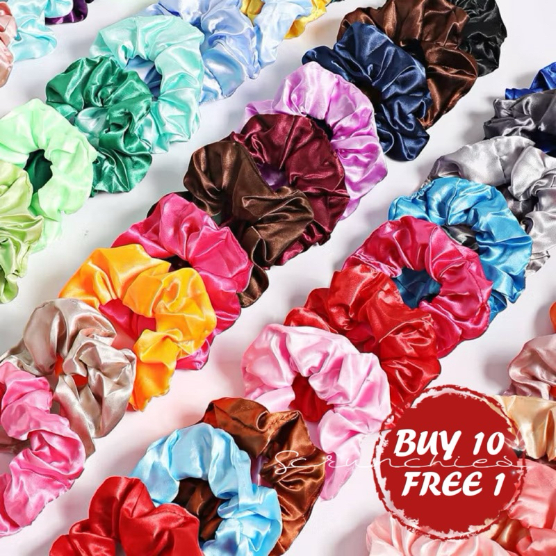 Handmade Tussar Silk Elastic Rubber Band/Scrunchie