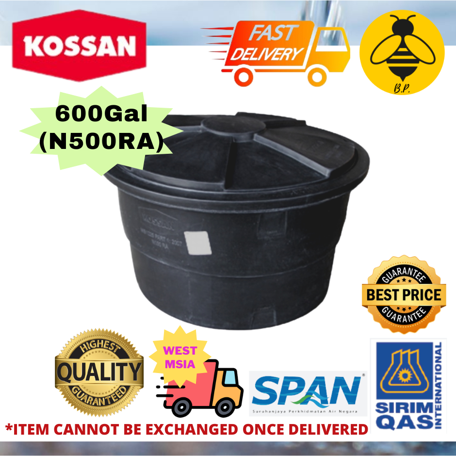 Polytank Poly Tank KOSSAN 600GAL (N500RA) PE POLY ROUND WATER TANK ...