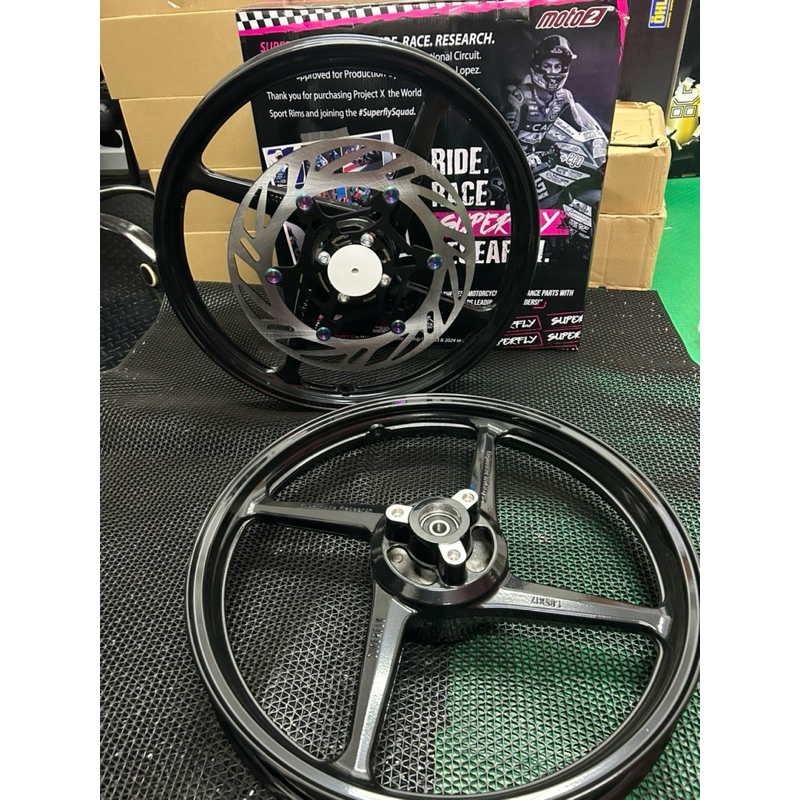 SUZUKI RAIDER 150 / Belang Superfly Project X Rim(Front 1.60-17 / Rear ...