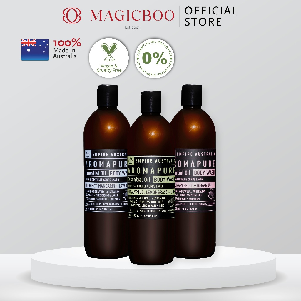 Magicboo Empire Australia Aromapure Essential Oil Body Wash - 500ml ...