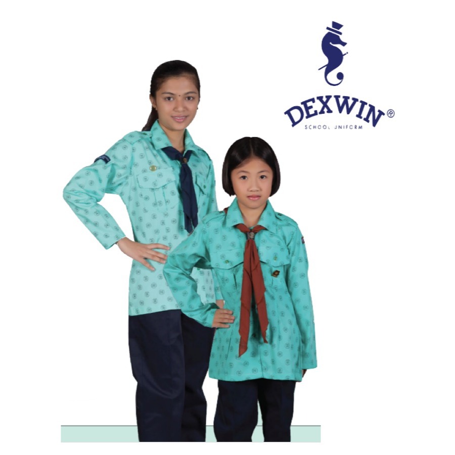 .DEXWIN [BAJU SAHAJA] Kemeja Persatuan PANDU PUTERI Lengan Panjang ...