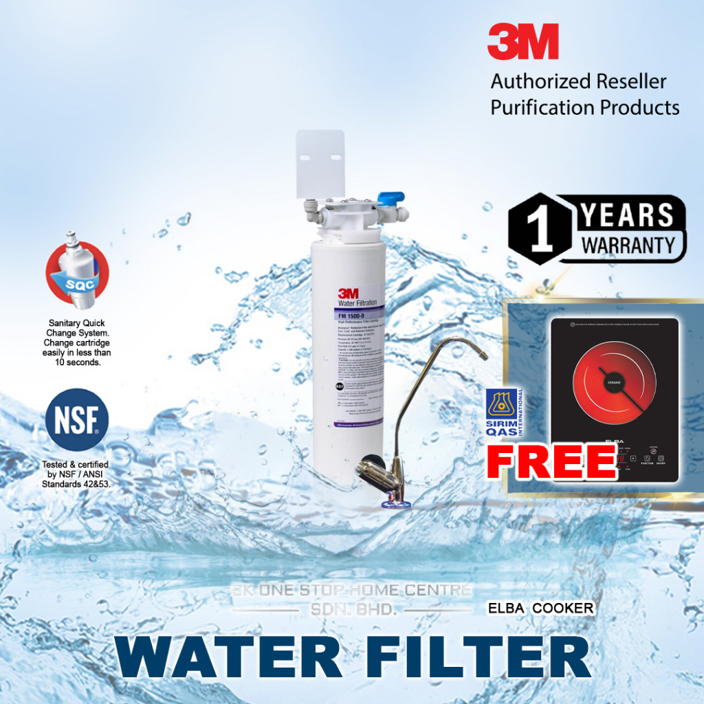 3M Undersink Drinking Water Filter System FM1500B / 3M Water Filter