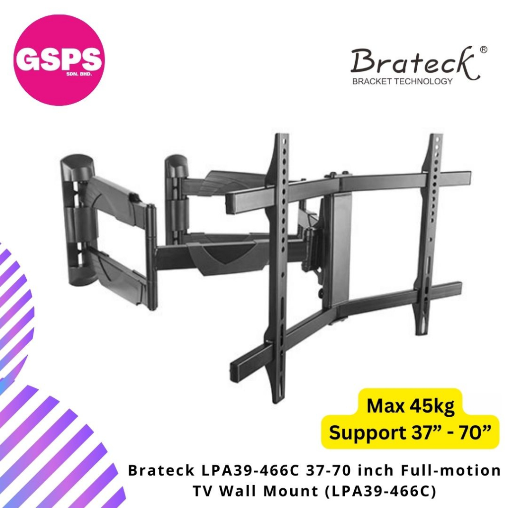 Brateck LPA39466C 3770 inch Fullmotion TV Wall Mount (LPA39466C