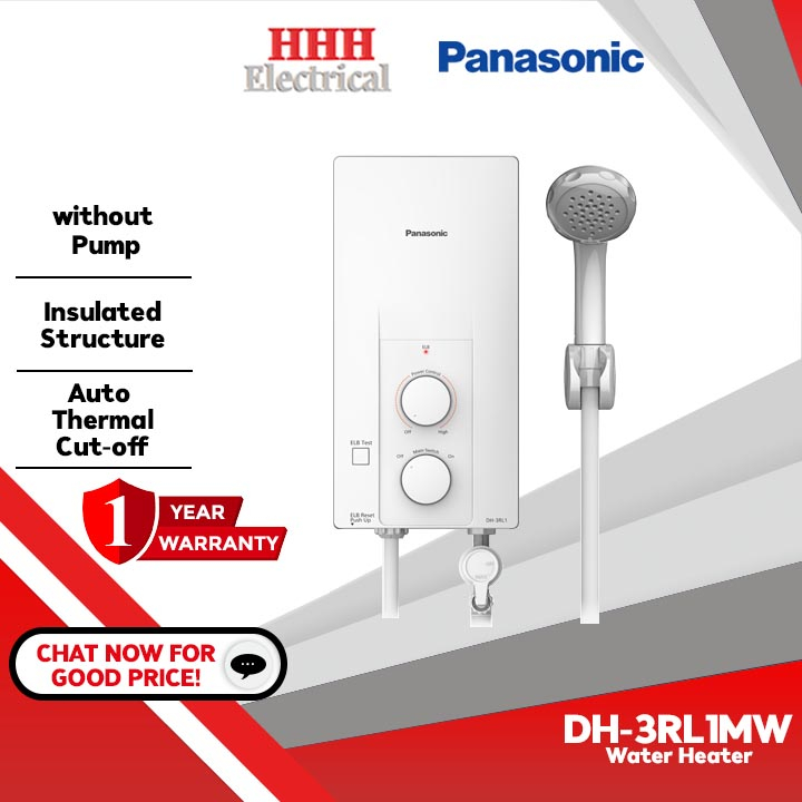Panasonic Water Heater Non Pump Home Shower Pemanas Air Panasonic Mandi