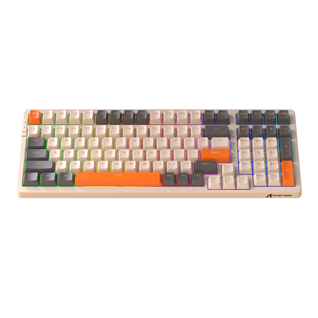 K98 Mechanical Keyboard 98 100 Keys 100% Layout Type-C Wired Wireless ...