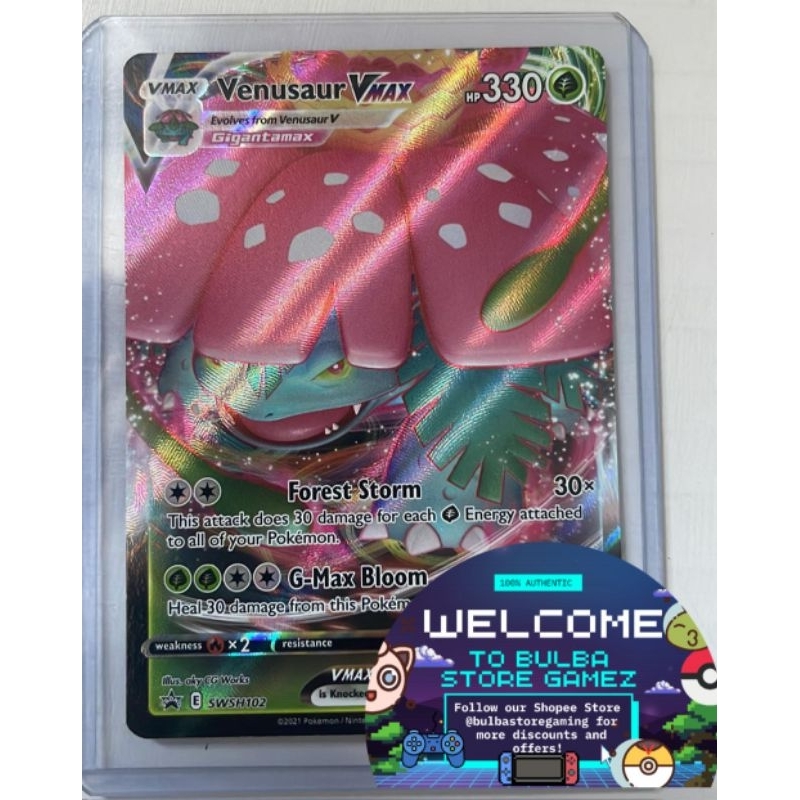 Venusaur Vmax SWSH10 SWSD Promo Cards Pokemon TCG Card Game Sword & Shield  Pokemon Original | Shopee Malaysia