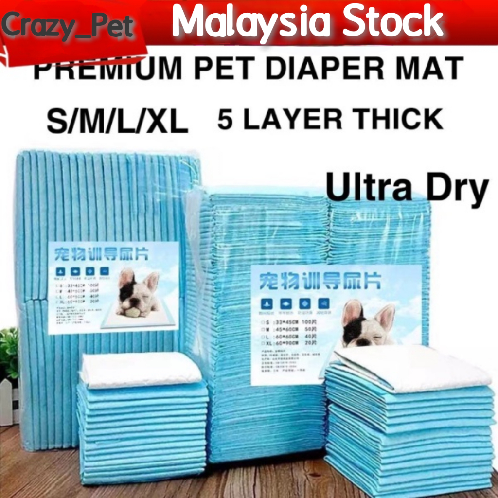 📢Ready Stock📢Dog Training Pad Pet Pee Pad Dog Potty Pads Cat Dog Pee